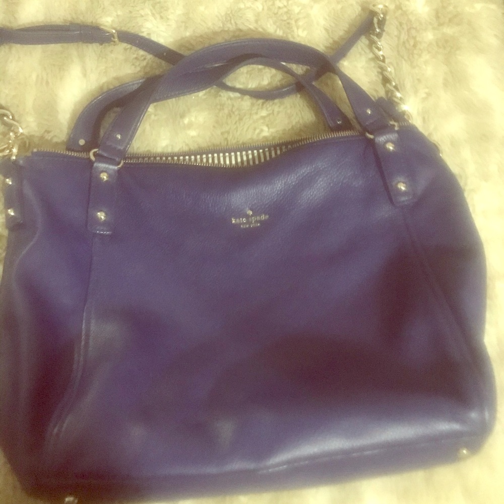 Purple Kate Spade hand bag